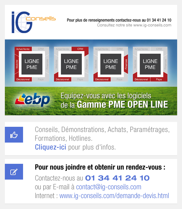 Formation Ebp PAYE PME OPEN LINE Paris