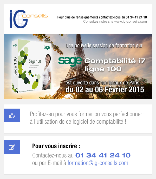 Formation Sage Compta Paris